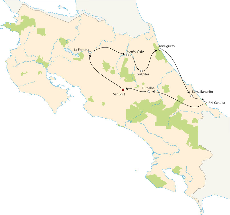 CR Rundreise Karibik mal anders Map